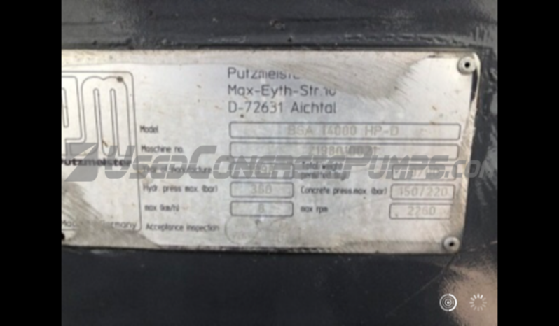 1998 PUTZMEISTER BSA 14000 full