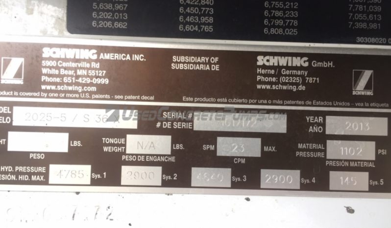 2013 36M SCHWING full