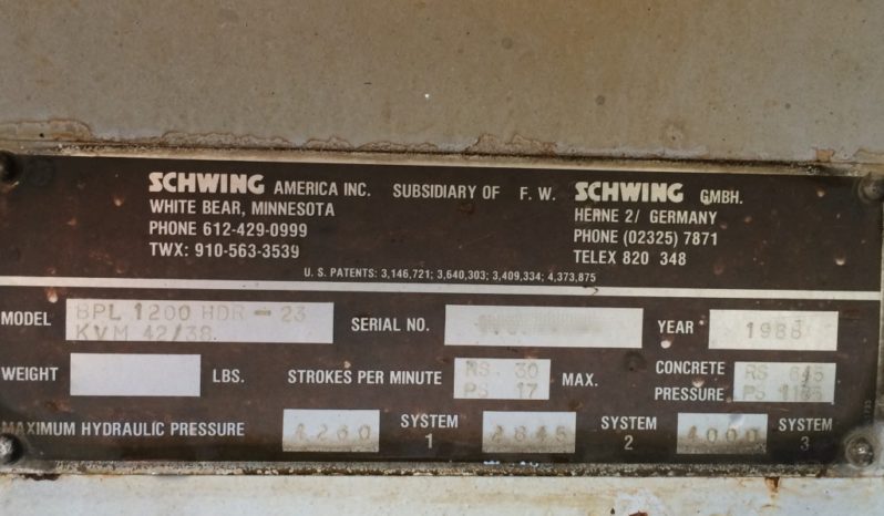 1988 42M SCHWING full