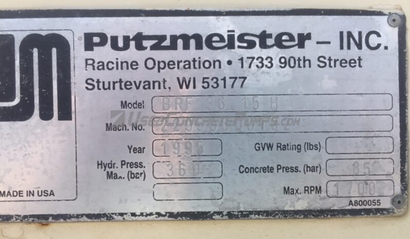 1995 36M Putzmeister full